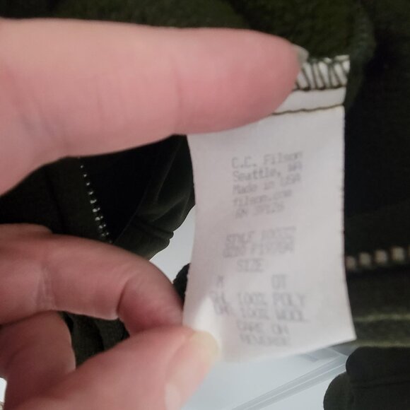 Vintage CC Filson Federal Ammunition Crew Jacket Dark Olive Green M Wool Lined - Picture 6 of 6